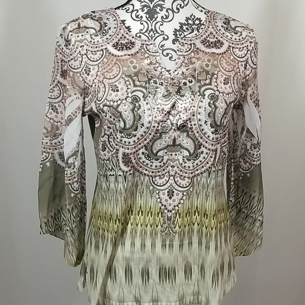 JM Collection Blouse - Picture 3 of 8